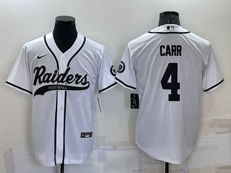 Men Oakland Raiders #4 Carr White 2022 Nike Co branded NFL Jerseys->pittsburgh steelers->NFL Jersey